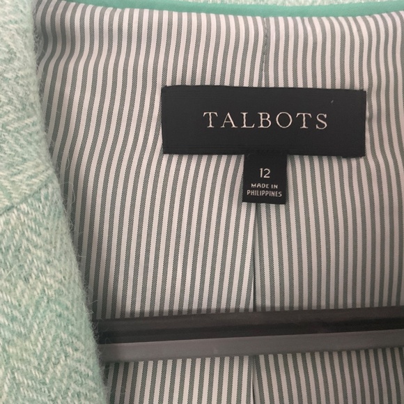 Talbots Wool Blend Blazer - Soft Green - Picture 8 of 15